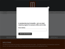 Tablet Screenshot of mensroomsalon.com